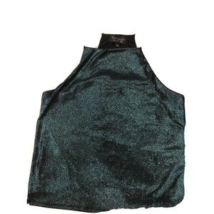 Womens Topshop Emerald Shimmery tank top US 4  Eur 36 UK 8